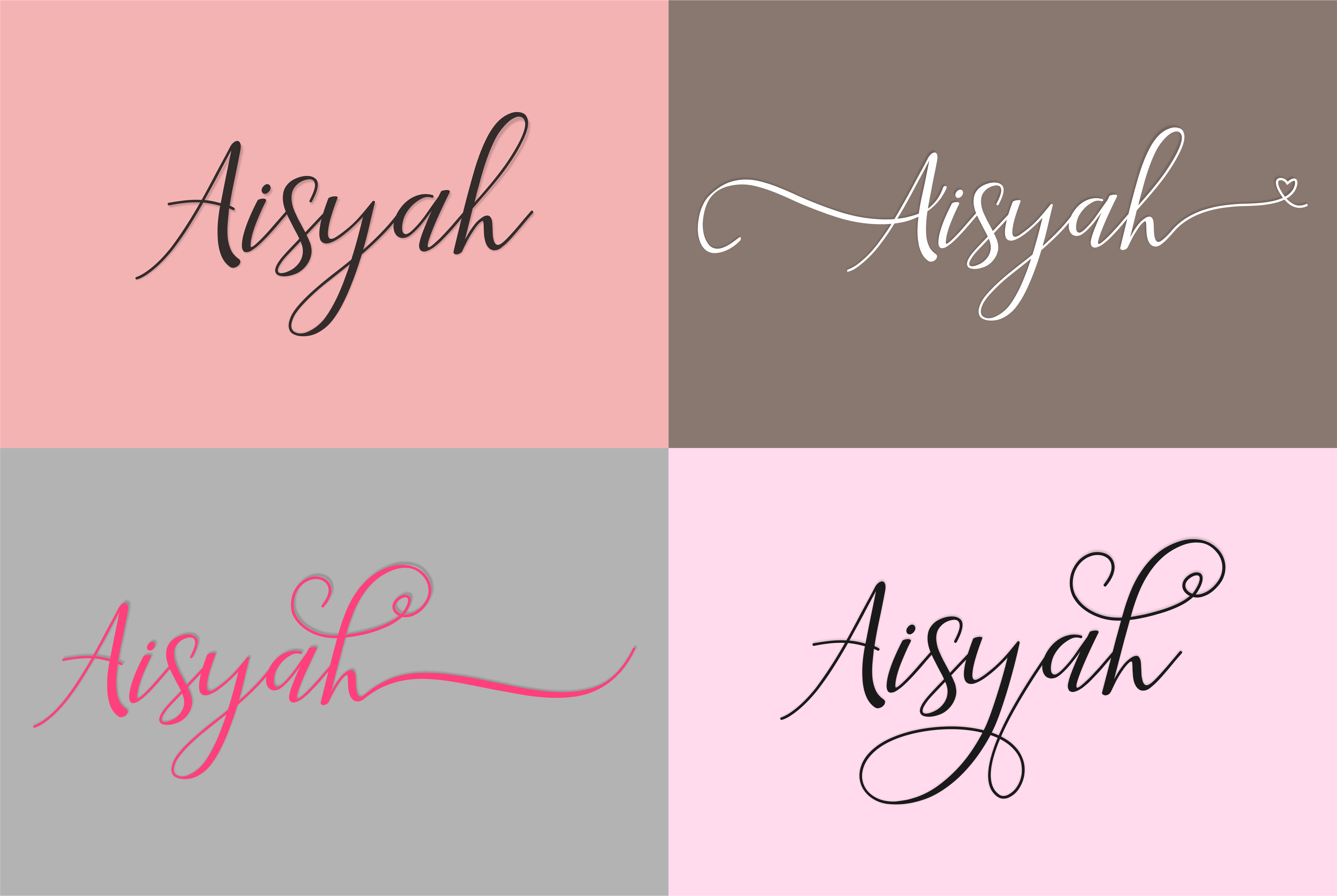 Download Aisyah font | fontsme.com