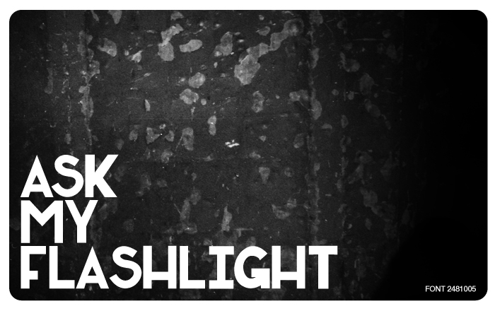 Download Ask My Flashlight font | fontsme.com