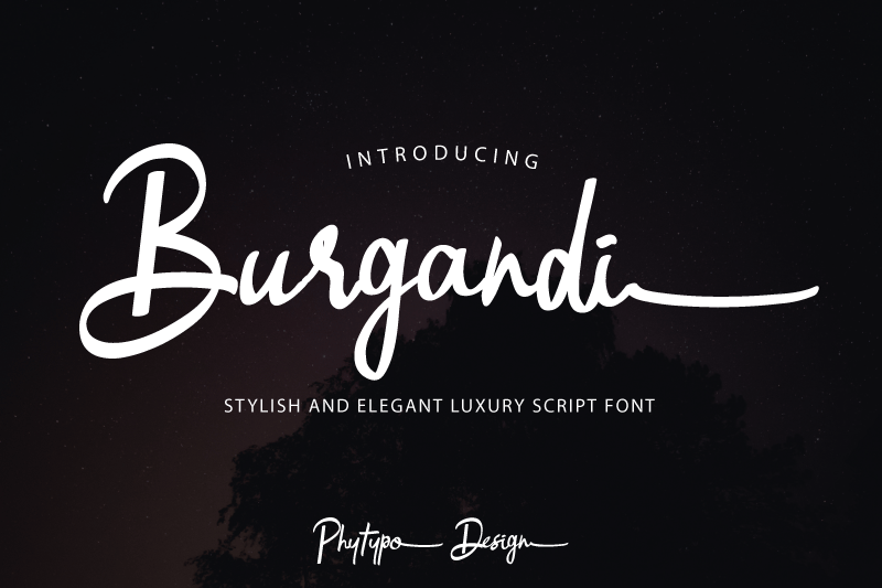 Download Burgandi font | fontsme.com