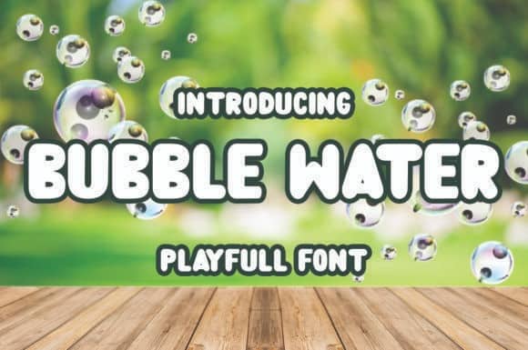 Download Bubble Water font | fontsme.com