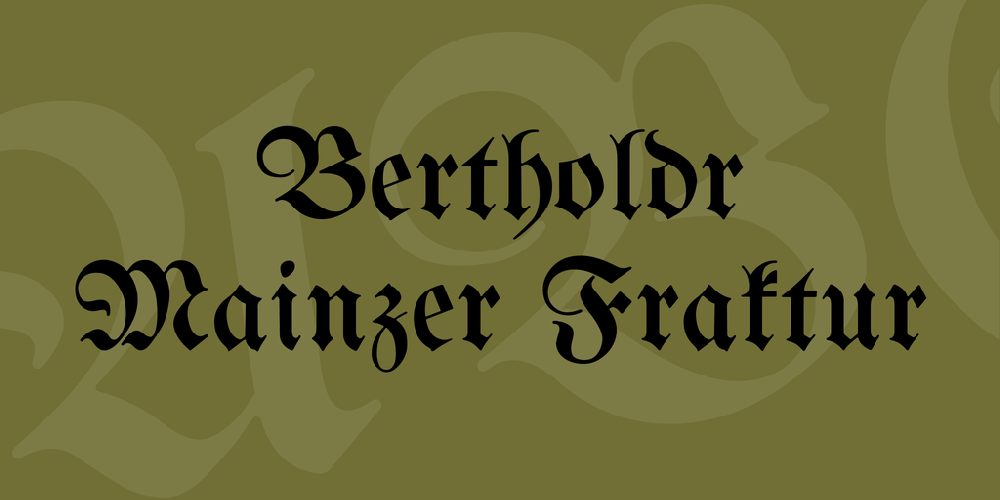 Download Bertholdr Mainzer Fraktur Font Fontsme Com