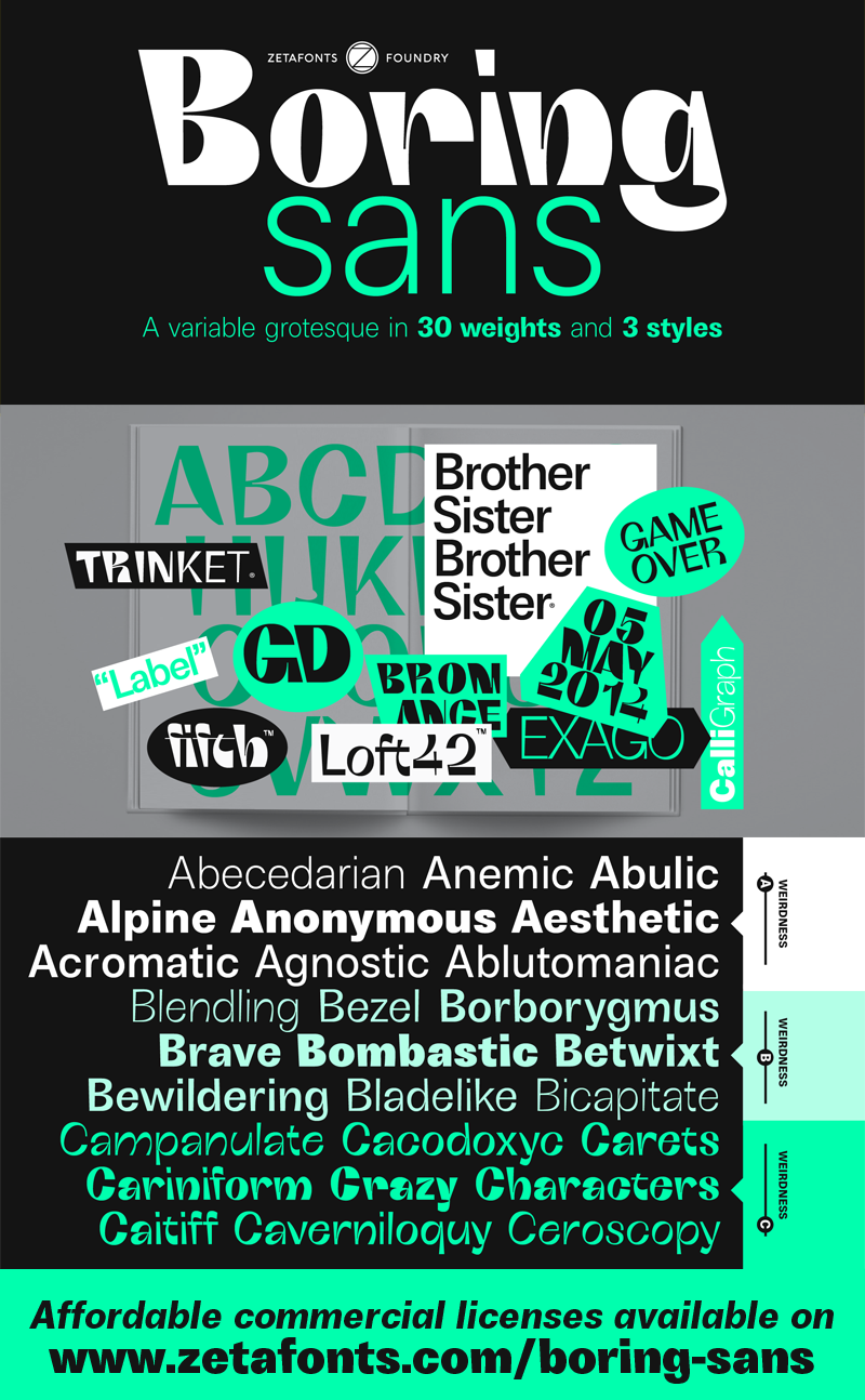 Download Boring Sans B Trial Font | Fontsme.com