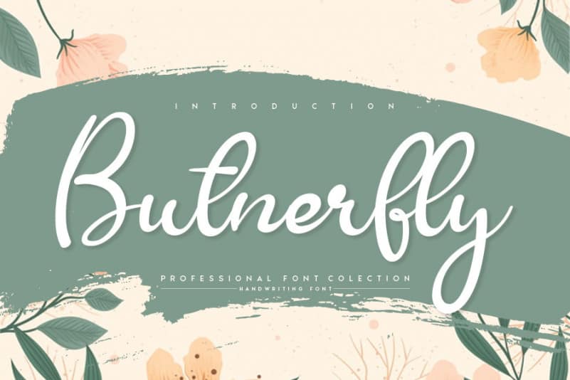 Download Butnerfly font | fontsme.com