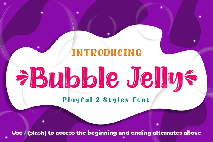 Download Bubble Jelly Shadow font | fontsme.com