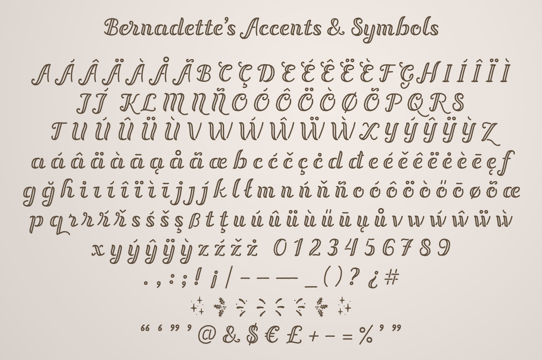 Download Bernadette font | fontsme.com