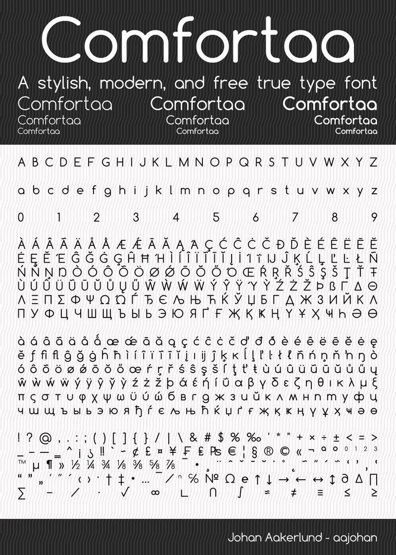 Download Comfortaa Font Fontsme Com