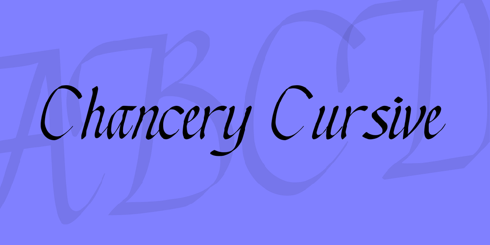 Apple chancery font ampersand