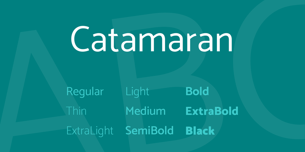 Download Catamaran font