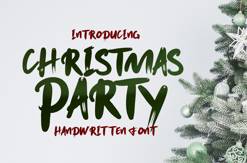 Download CHRISTMAS PARTY font font image
