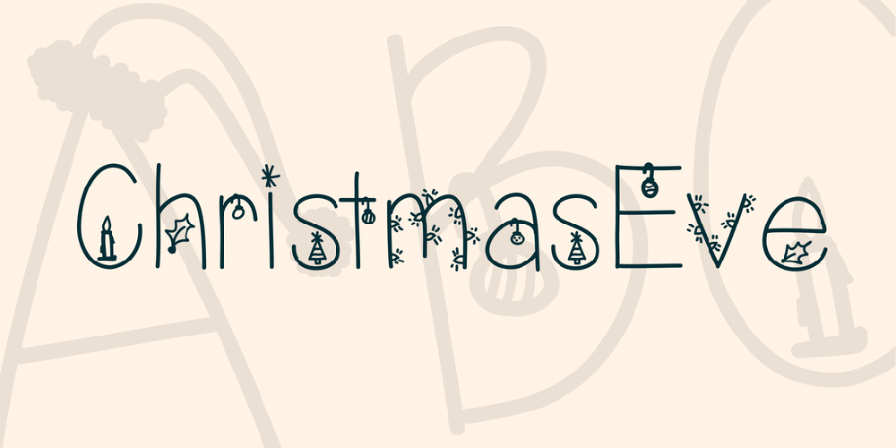 Download ChristmasEve font | fontsme.com