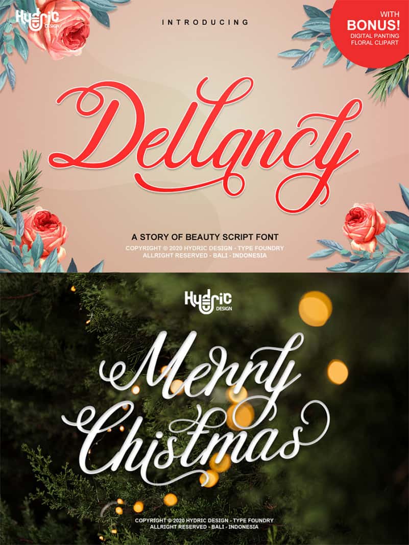 Download Dellancy font | fontsme.com