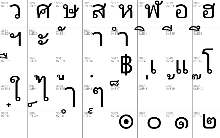 download free thai font