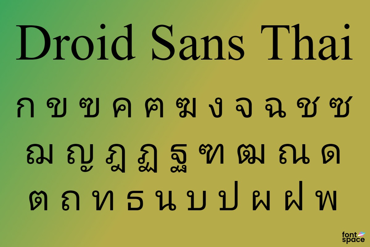 download thai fonts for mac free