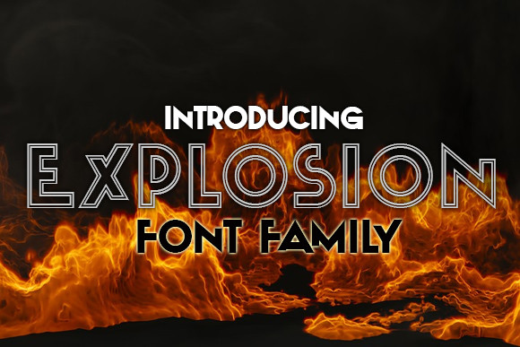 Download Explosion font | fontsme.com