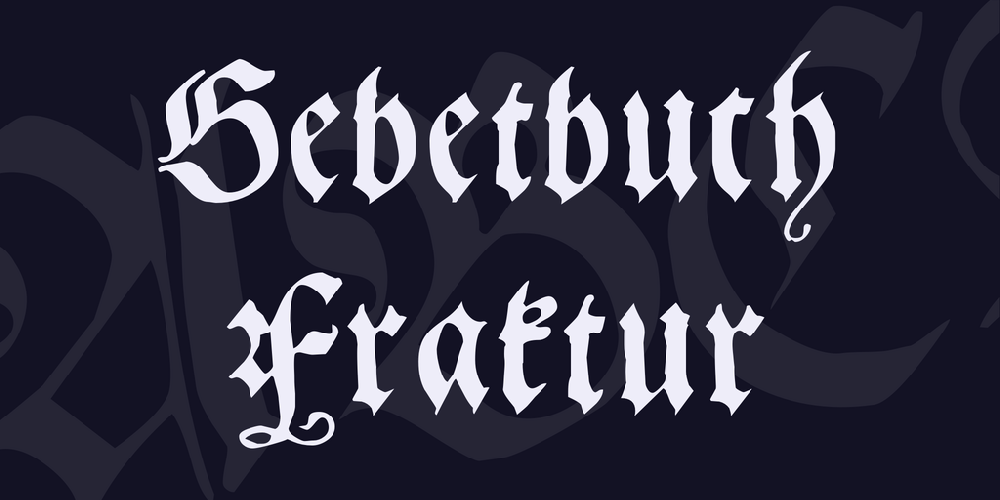 Download Gebetbuch Fraktur Font Fontsme Com