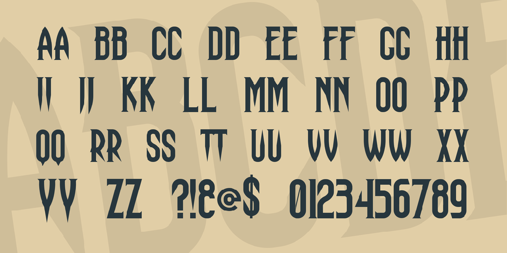 haunted attraction font
