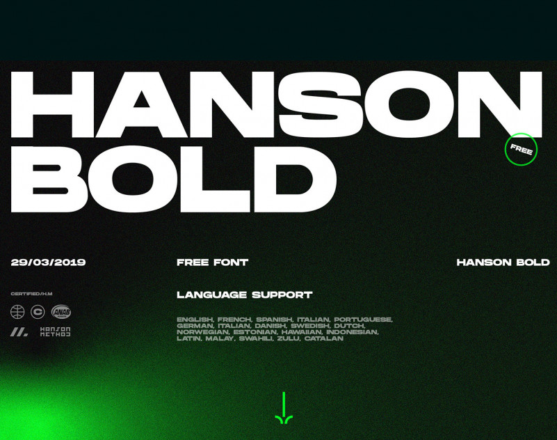 Download Hanson Font Fontsme Com