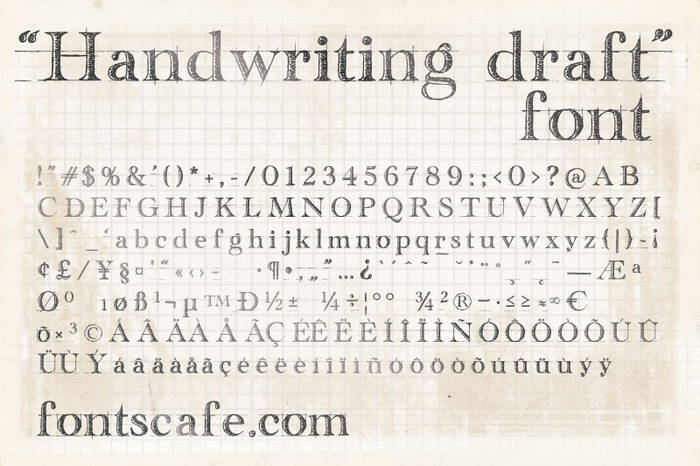 Download handwriting-draft_free-version font | fontsme.com