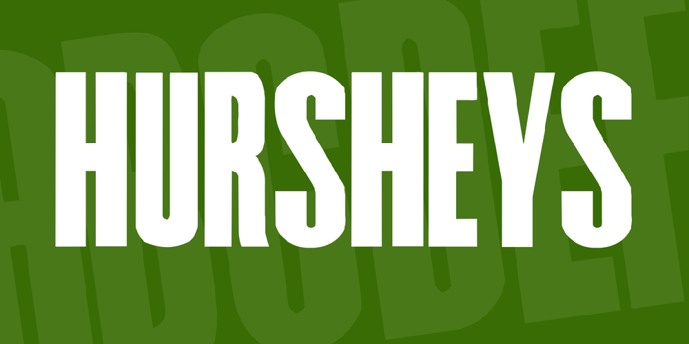 Download Hursheys font | fontsme.com