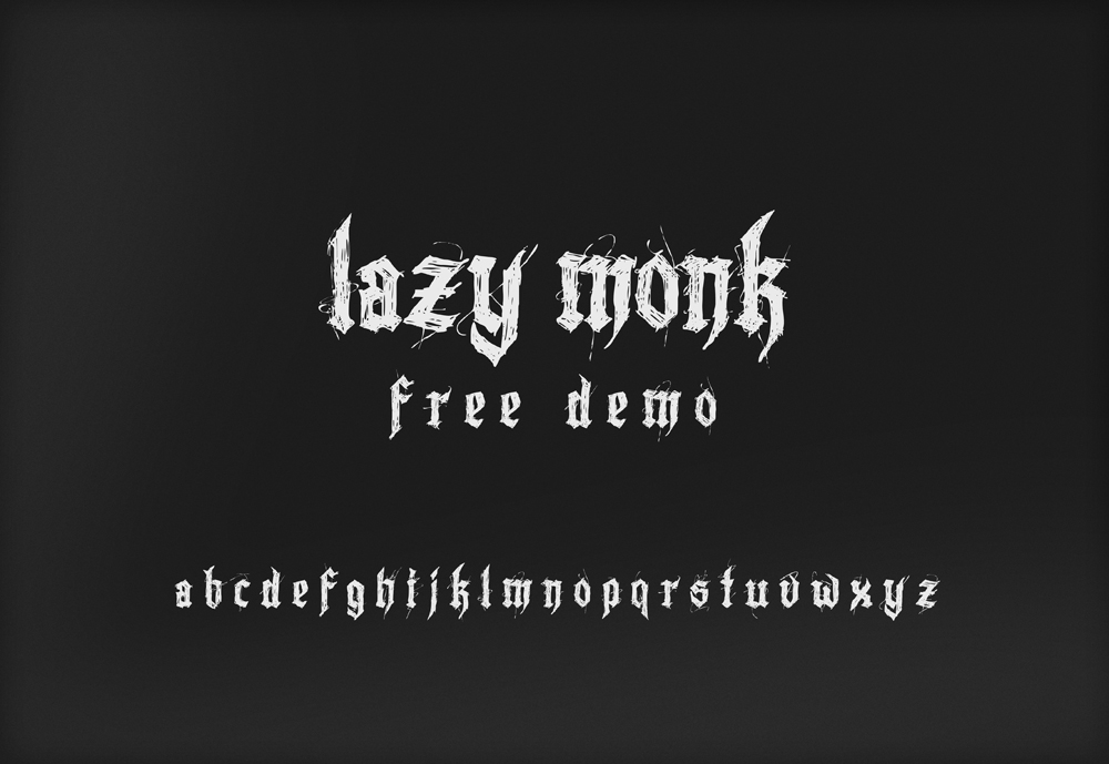 Монах текст. Lazy шрифт. Шрифт Monk Gothic. Ленивый шрифт. Northern Monk font Cyrillic Kaer.