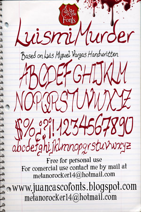 Murder Script Font / Fonts: a Theme for murder, Regular - Abstract Fonts : Every font is free to download!