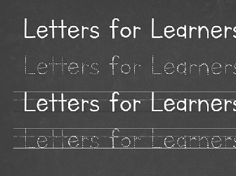 Letters for Learners Font