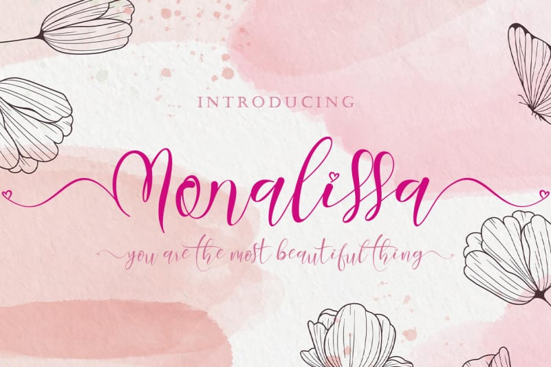 Download Monalissa font | fontsme.com