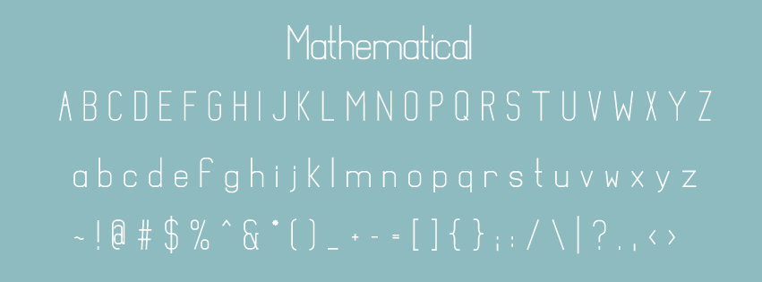 Download Mathematical Font