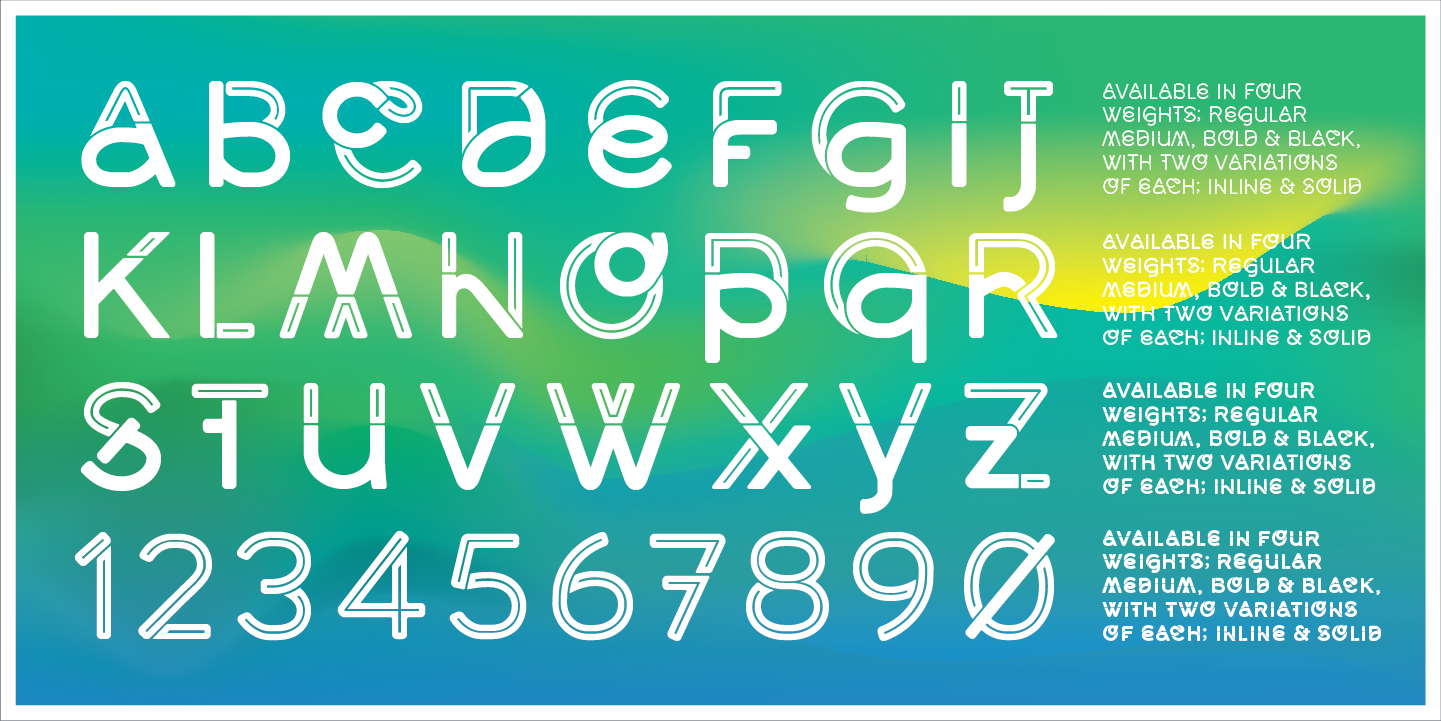 Бесплатные шрифты 2023. Deco inline шрифт. Miami nueva шрифт. Regular font Weight.