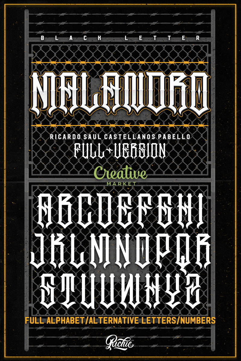 Download Malandro font | fontsme.com