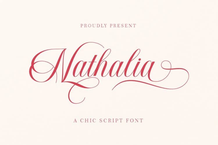 Download Nathalia font | fontsme.com