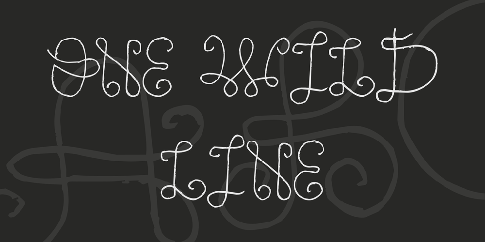 one line font