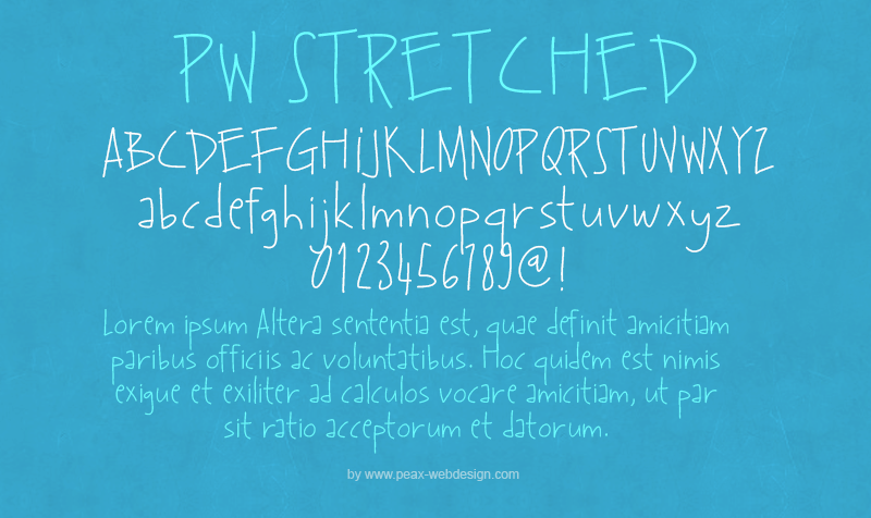 Download PWStretched font | fontsme.com