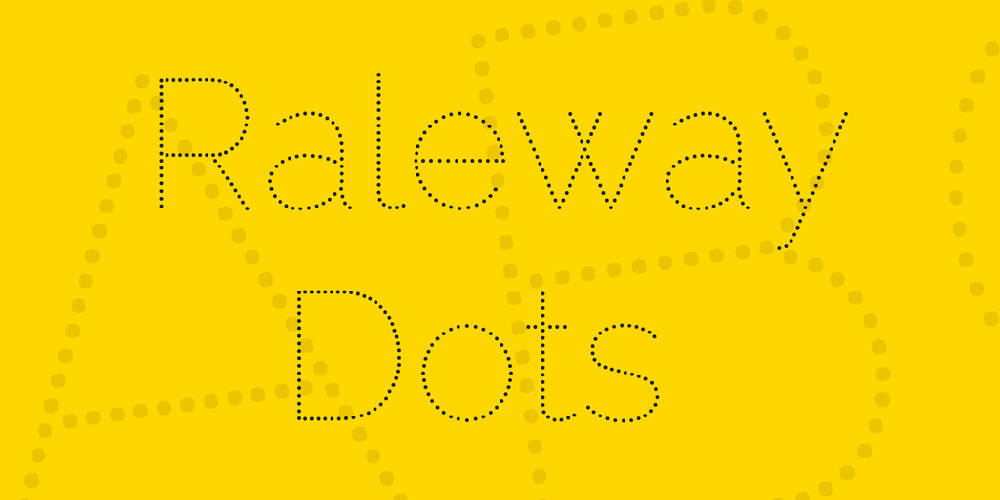 Download Download Raleway Dots Font Fontsme Com PSD Mockup Templates