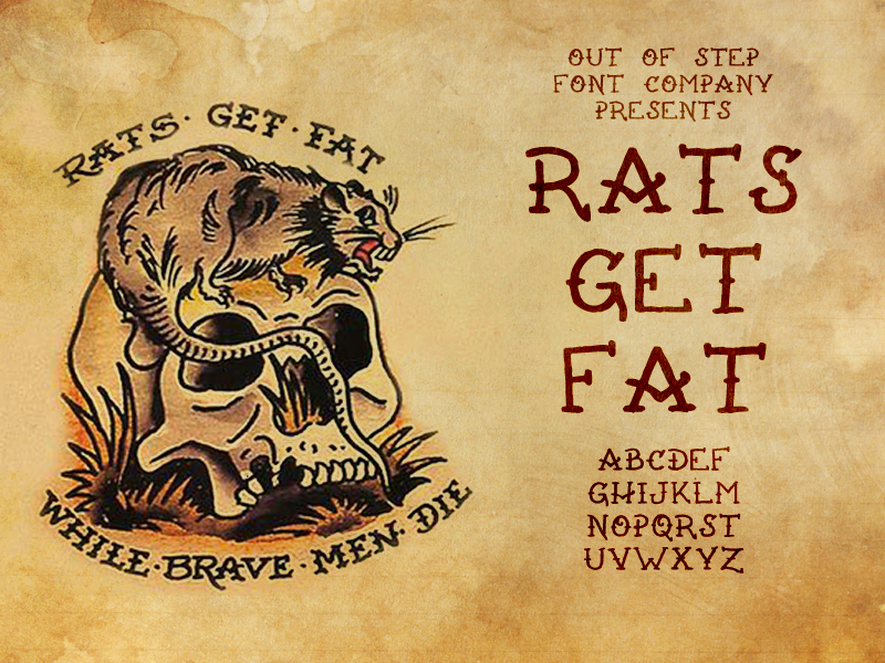Download Rats Get Fat font - \