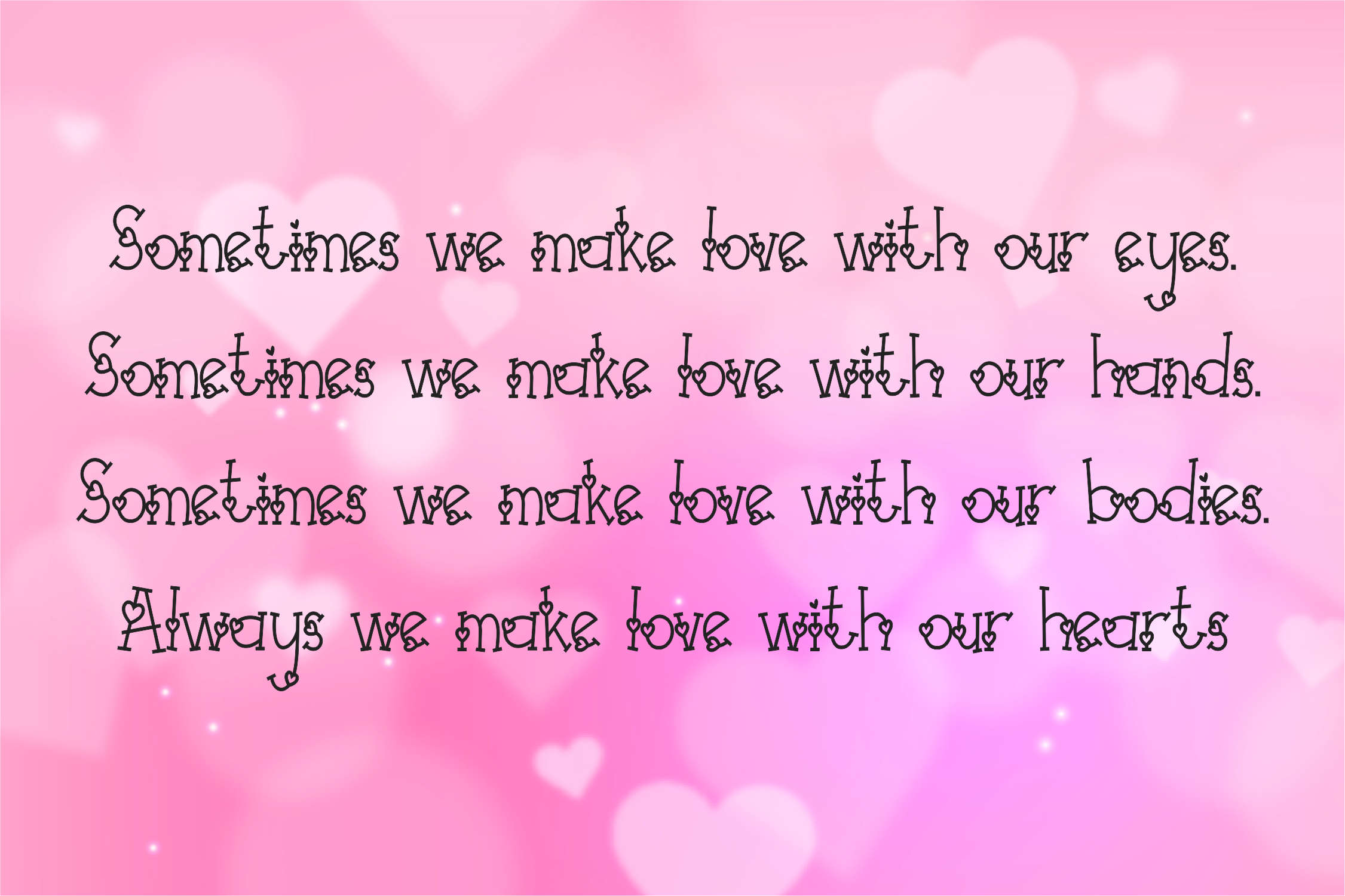 Download SWEETHEART love font | fontsme.com