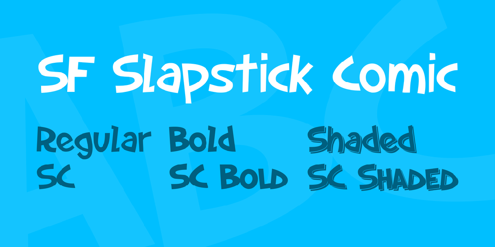 Download Sf Slapstick Comic Font Fontsme Com