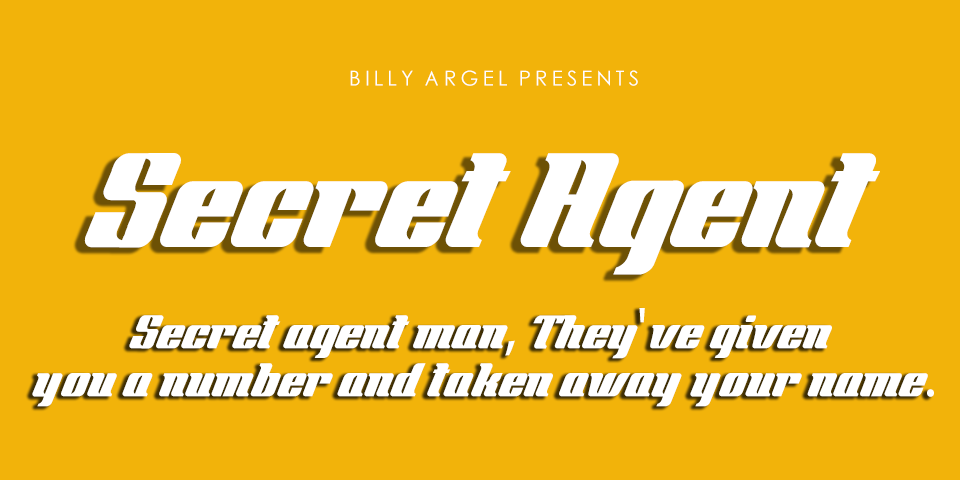 Download Secret Agent font | fontsme.com