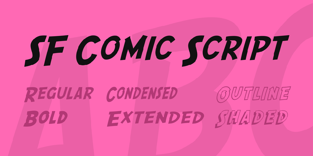 Download Sf Comic Script Font Fontsme Com