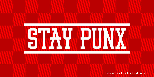 Target font. Stay Punx.