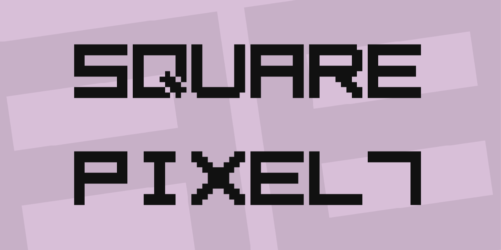 Download Square Pixel7 font | fontsme.com