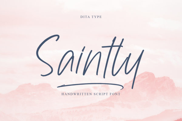 Download Saintly Personal Use font | fontsme.com