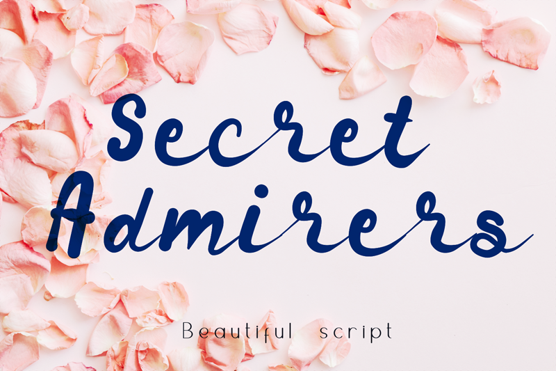 Script summer. Secret admirer. From a Secret admirer. Admirer.