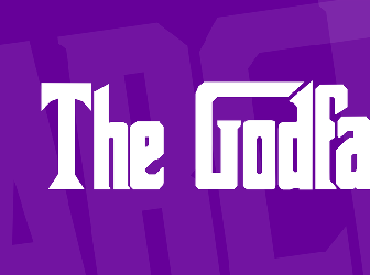 the godfather font with hand