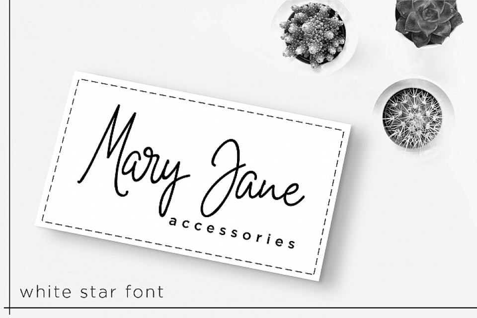 Download White Star Personal Use font | fontsme.com