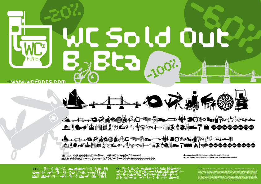 Download WC Sold Out B Bta Font | Fontsme.com