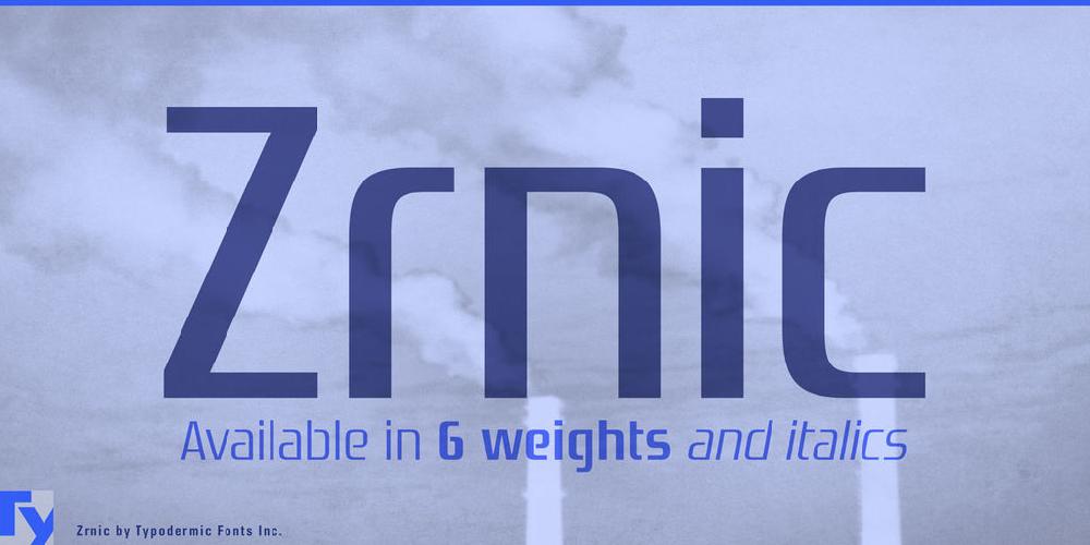 Download Zrnic font | fontsme.com